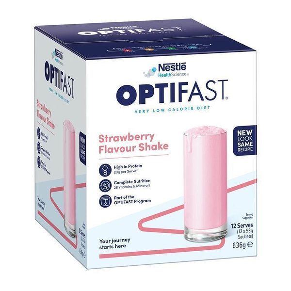 Optifast VLCD Shake Strawberry 12 x 53g Sachets