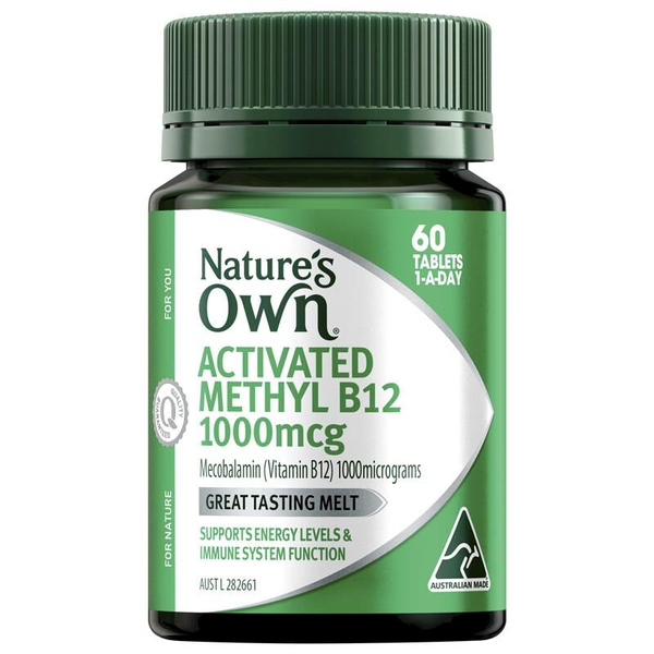 Nature's Own Activated Methyl B12 1000mcg 60 Tablets