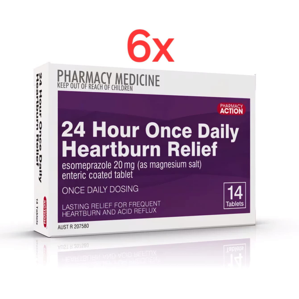 Pharmacy Action 24 Hour Once Daily Heartburn Relief 84 Tablets Same as Nexium