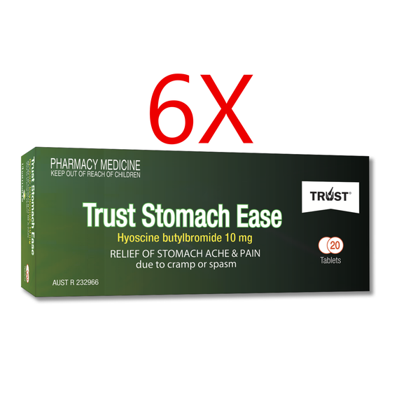 Trust Stomach Ease 10mg 120 Tablets Same as Buscopan