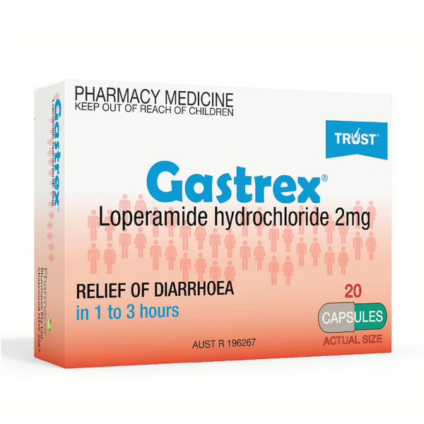 Trust Gastrex 20 Capsules Same as Imodium