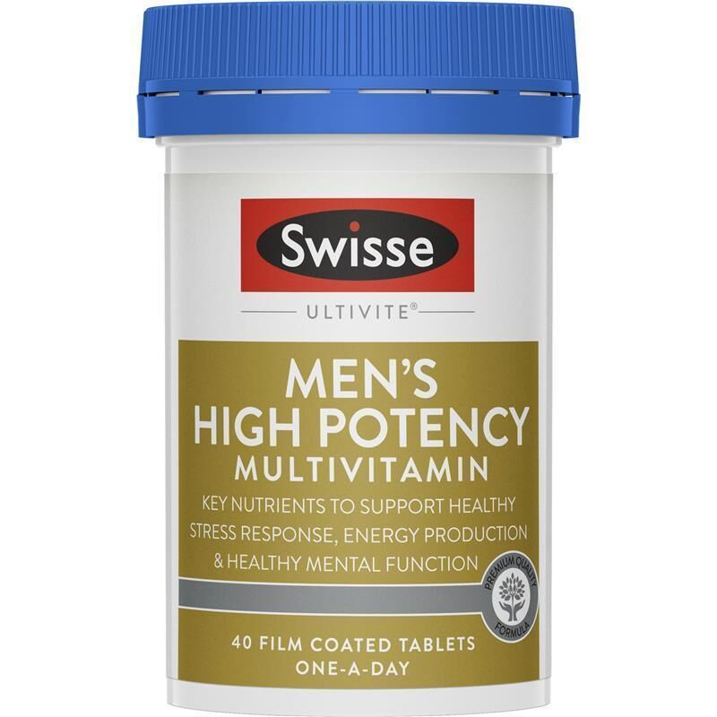 Swisse Ultivite Men's High Potency Multivitamin 40 Tablets