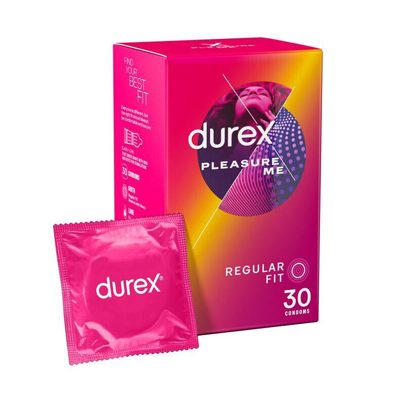 Durex Pleasure Me Regular Fit 30 Condoms