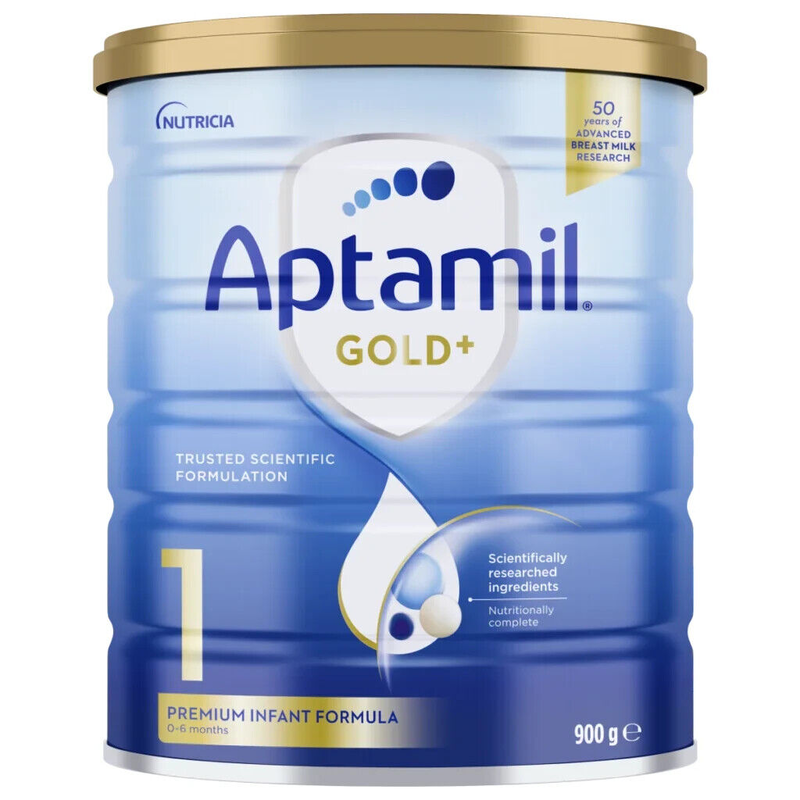 Aptamil Gold+ 1 Premium Infant Formula 0-6 Months 900g