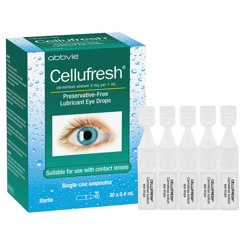 Cellufresh Preservative Free Lubricant Eye Drops 30 x 0.4ml