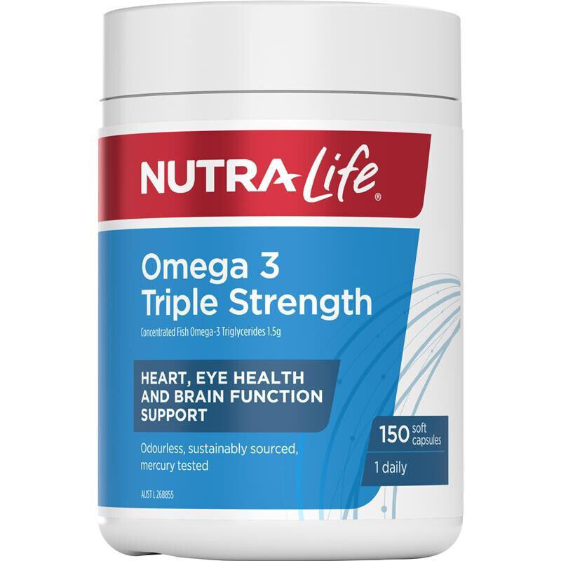 Nutra Life Omega 3 Triple Strength 150 Capsules