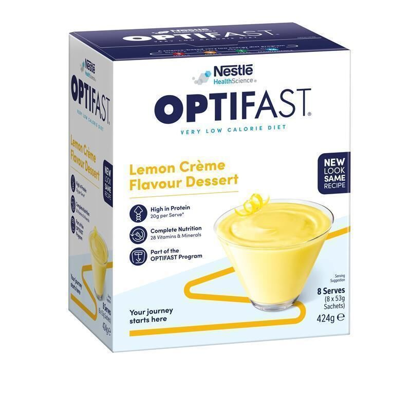 Optifast VLCD Dessert Lemon Creme 8 x 53g Sachets