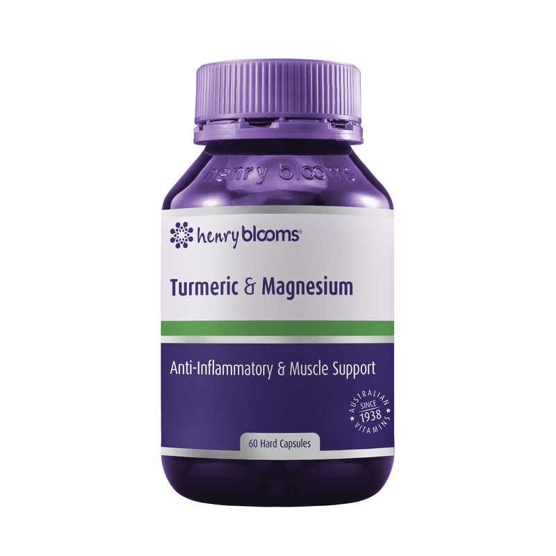 Henry Blooms Turmeric & Magnesium 60 Capsules