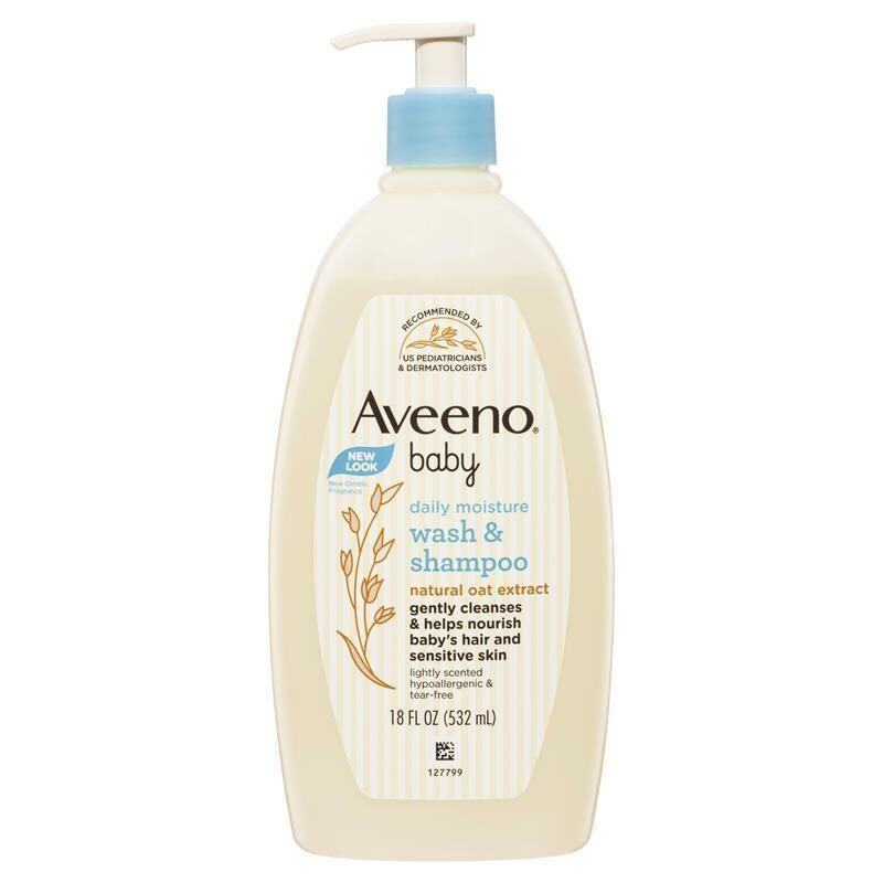 Aveeno Baby Daily Moisture Wash & Shampoo 532ml
