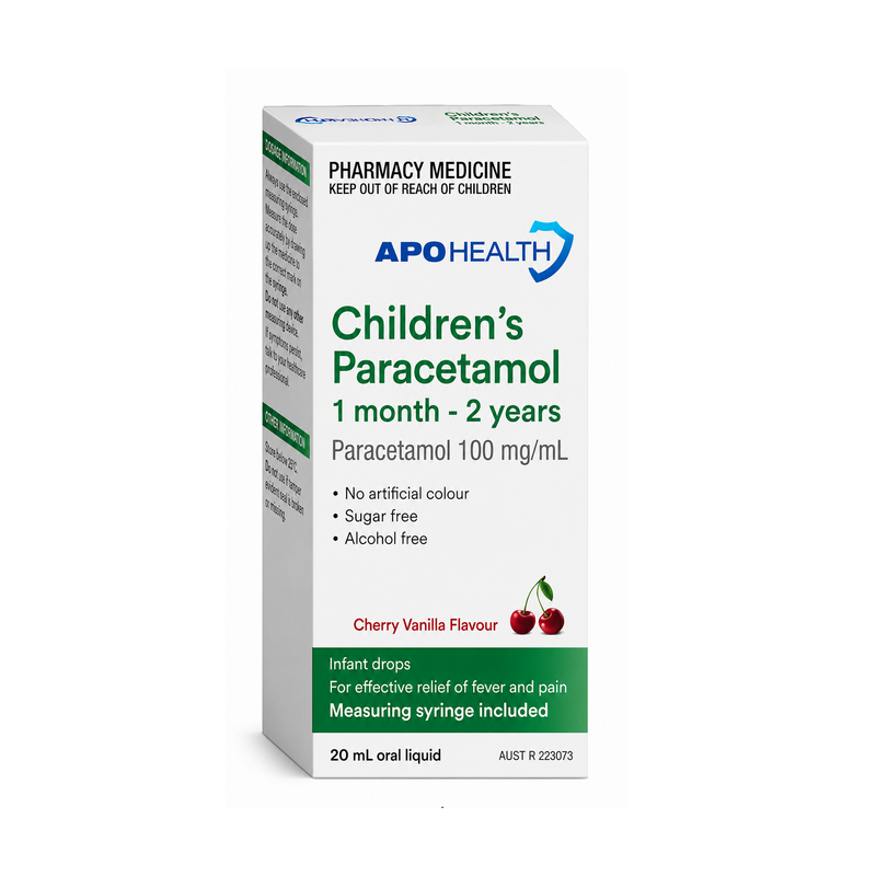 APH Children's Paracetamol 1 Month To 2 Years 20ml Oral Liquid