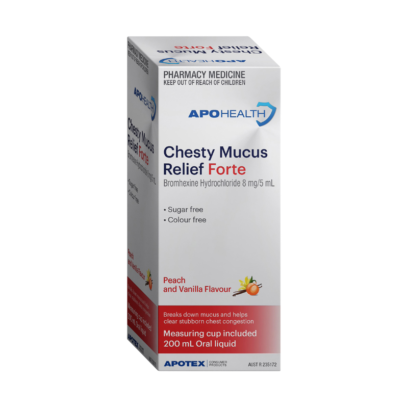 APH Chesty Mucus Relief Forte 200ml Same as Bisolvon Chesty Forte