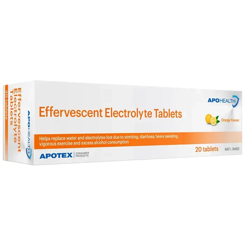 APH Orange Effervescent Electrolyte 20 Tablets