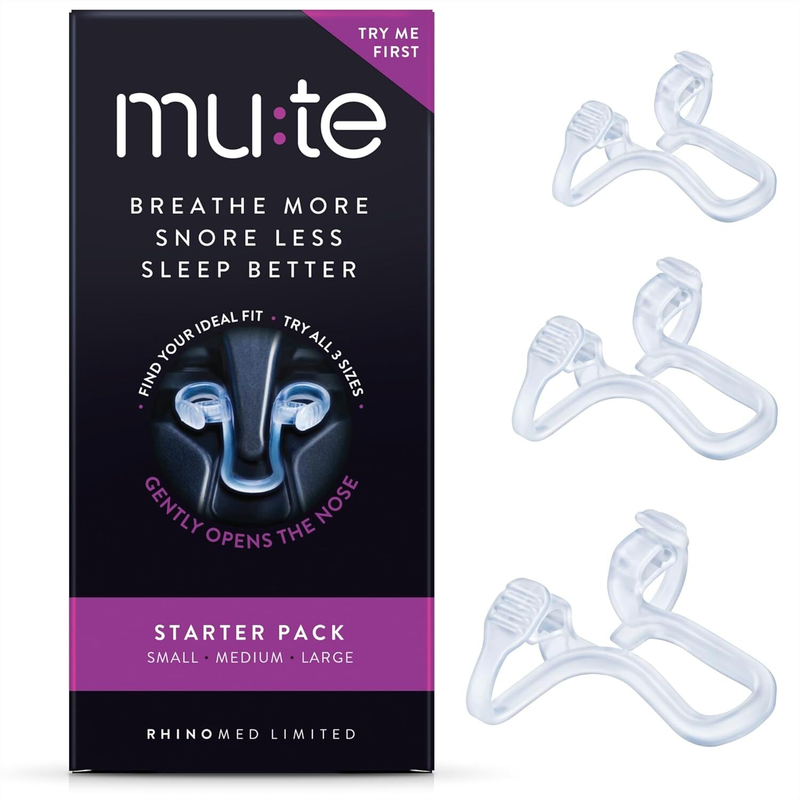 Mute Nasal Dilator for Better Breathing and Snoring Reduction Trial Pack