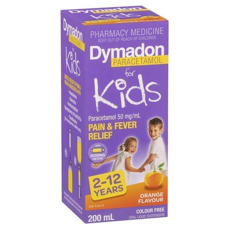 Dymadon For Kids 2 to 12 Years Orange 200ml Suspension