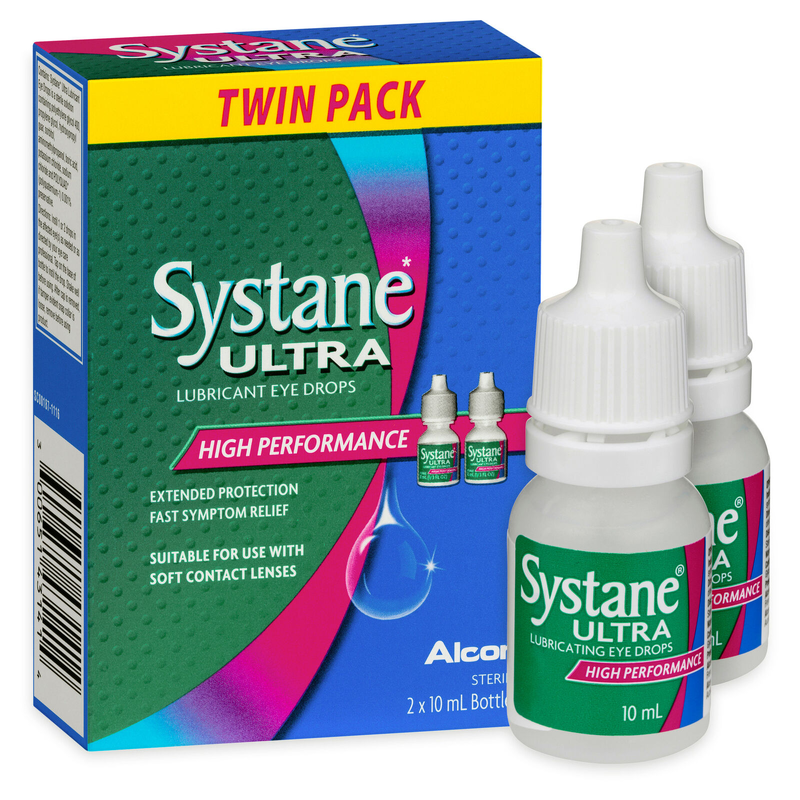 Systane Ultra Lubricant Eye Drops Twin Pack 2 x 10ml