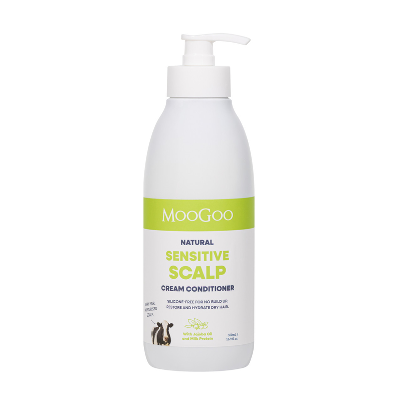 MooGoo Natural Sensitive Scalp Cream Conditioner 500ml
