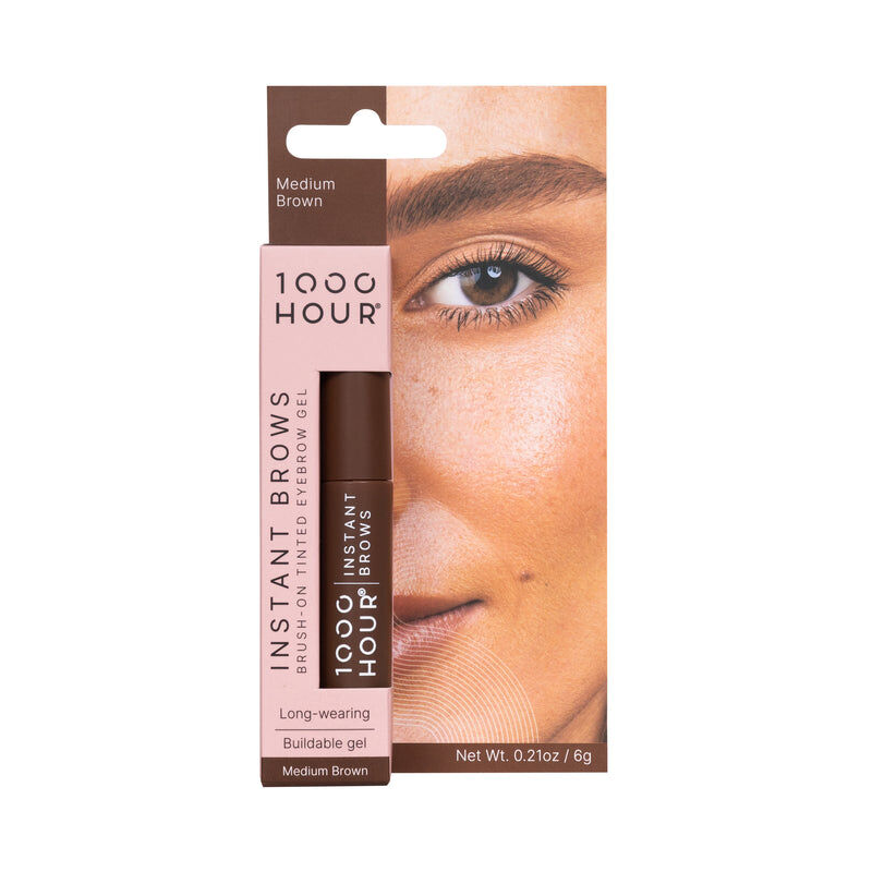 1000 Hour Instant Brows Brush-on Tinted Gel 6g - Medium Brown