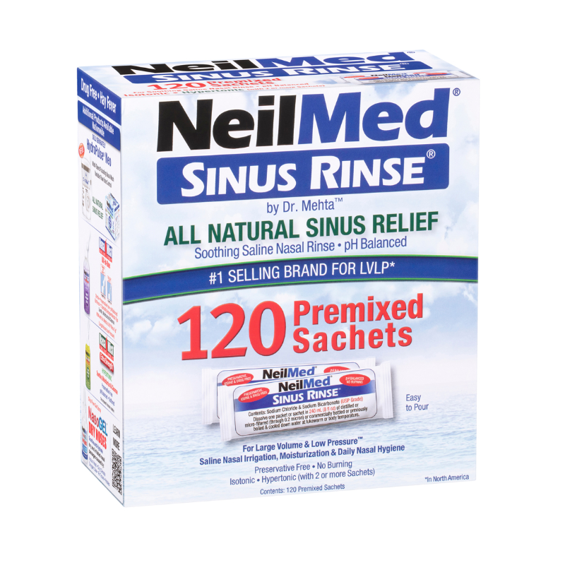 Neilmed Sinus Rinse Refill 120 Premixed Sachets