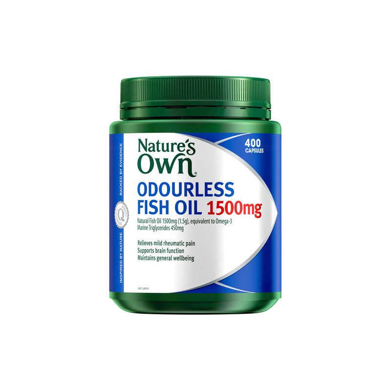 Nature's Own Odourless Fish Oil 1500mg 400 Capsules