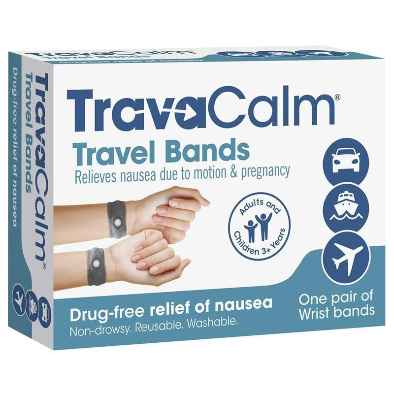 TravaCalm Travel Bands One Pair