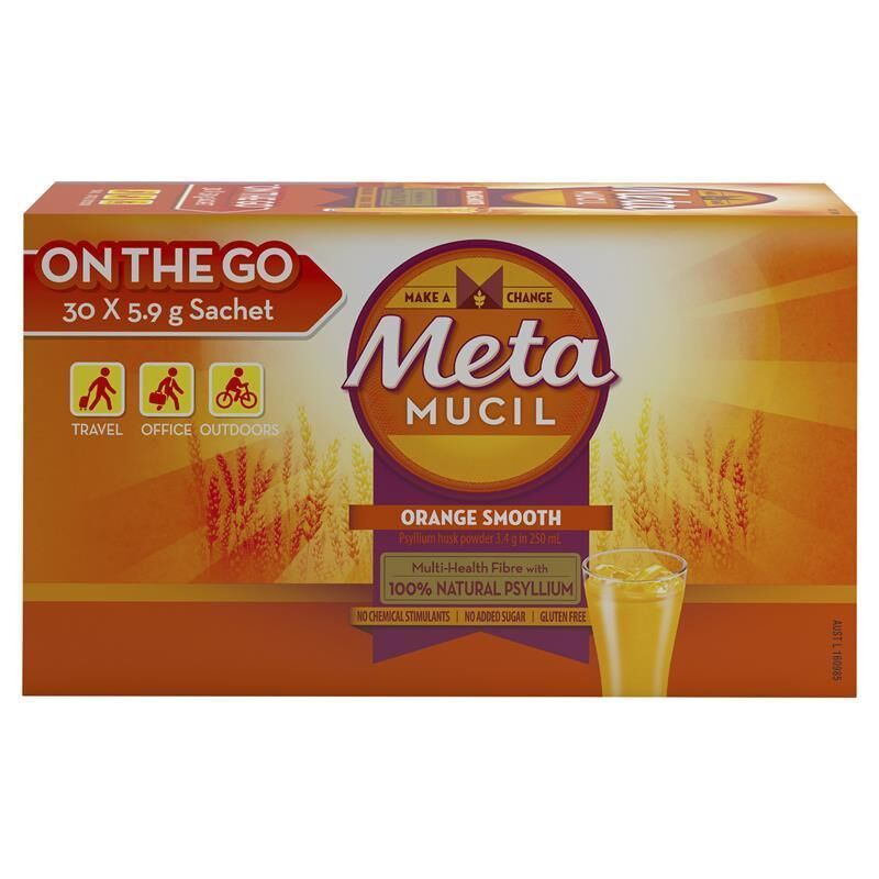 Metamucil Orange Smooth 30 Doses 30 X 5.9g Sachet