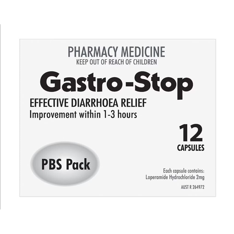 GastroStop 2mg 12 Capsules Same as Imodium