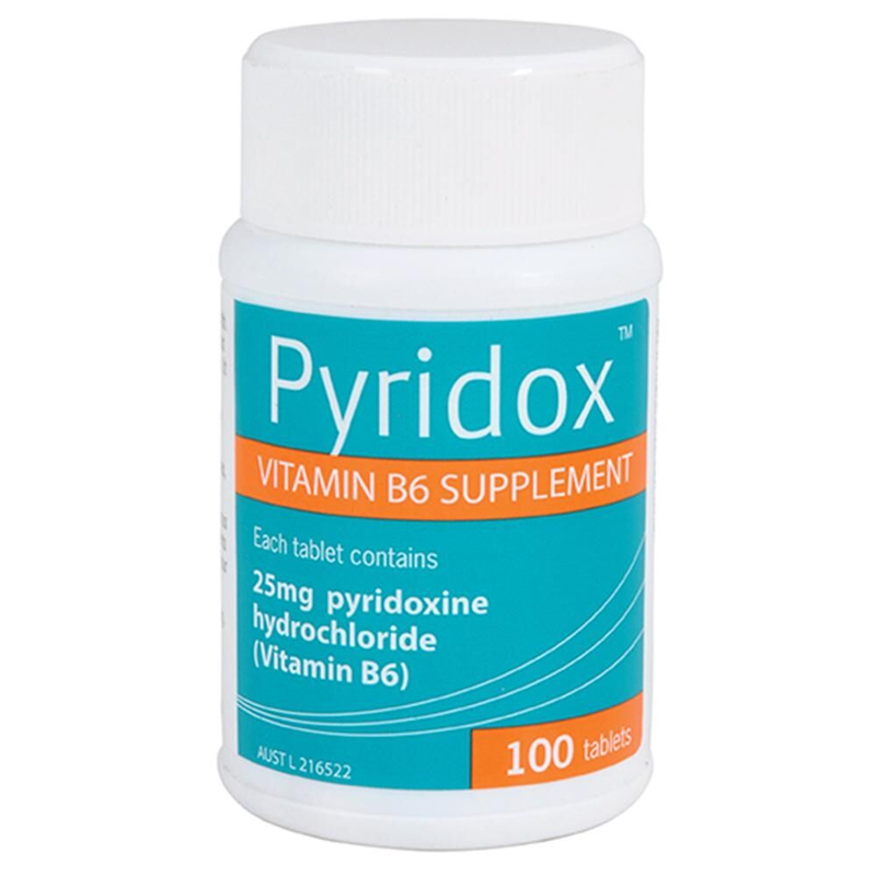 Pyridox Vitamin B6 Supplement 100 Tablets