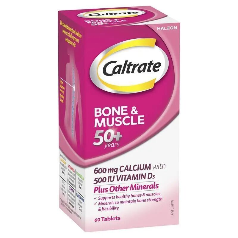 Caltrate Bone & Muscle 50+ Years 60 Tablets