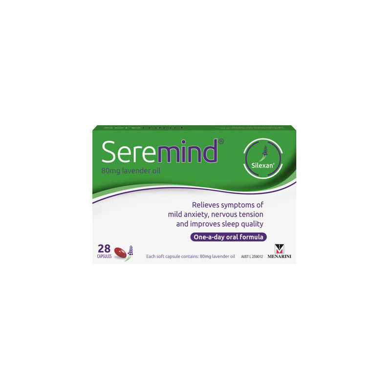 Seremind 80mg Lavander Oil 28 Capsules