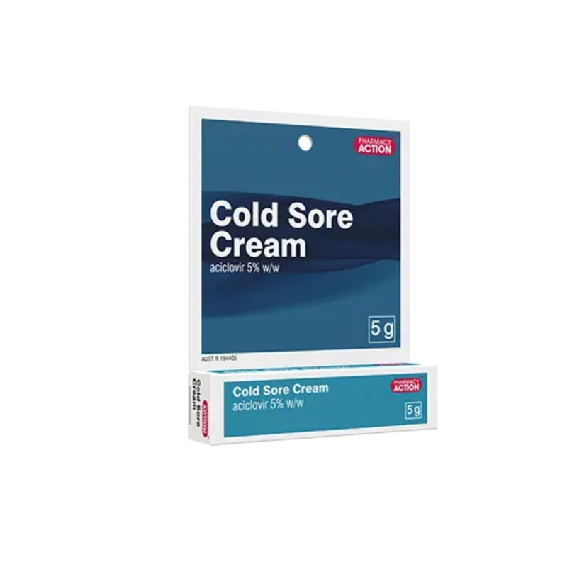 Pharmacy Action Cold Sore Cream 5g Same as Zovirax