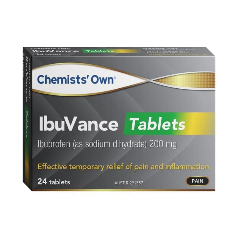 Chemists' Own IbuVance 200mg 24 Tablets
