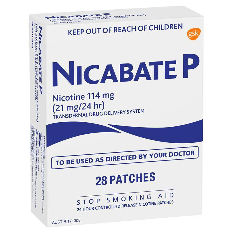 Nicabate P 28 Patches (21 mg/24 hr)