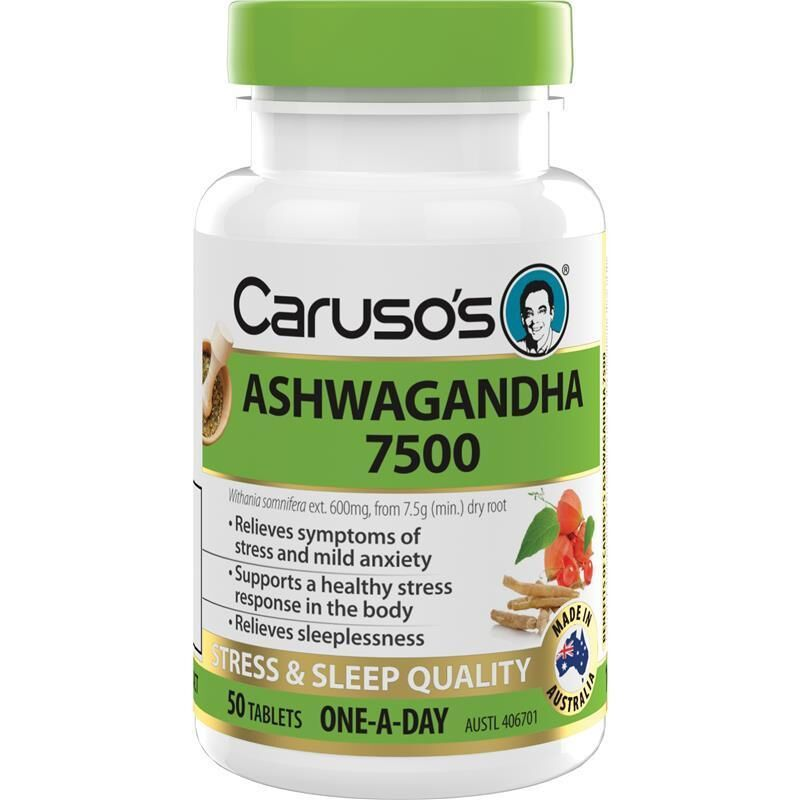 Caruso's Ashwagandha 7500 50 Tablets