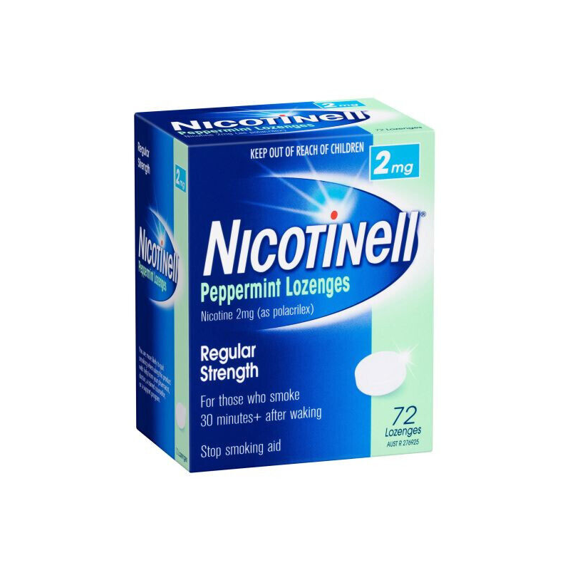 Nicotinell Regular Strength 2mg Peppermint 72 Lozenges