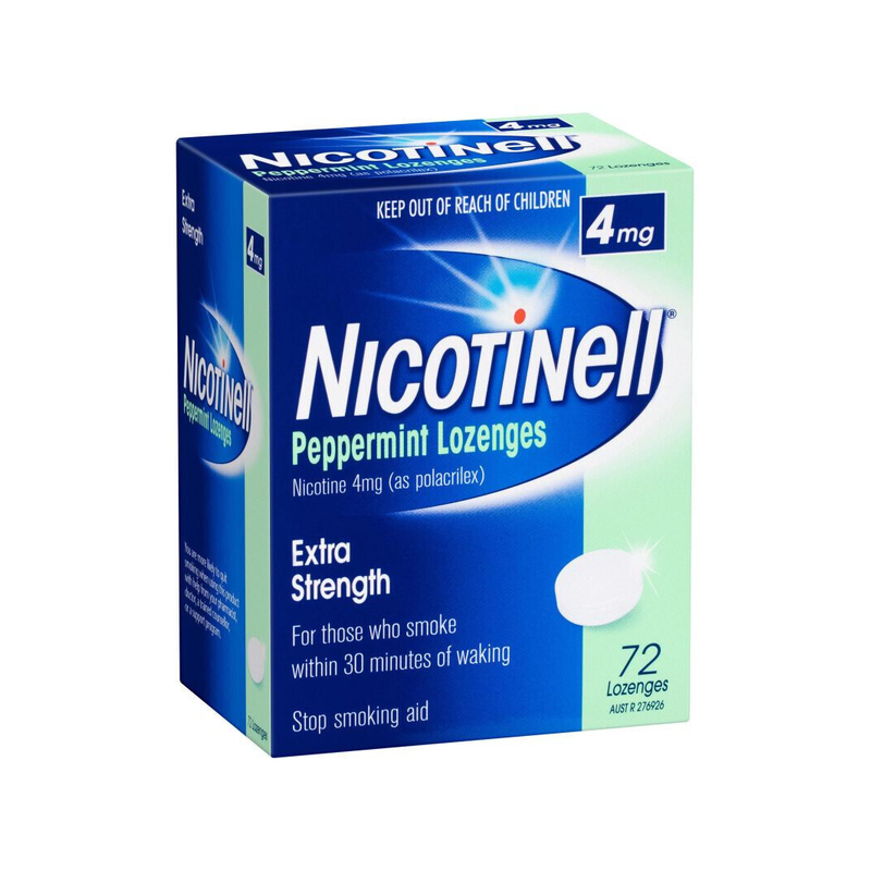 Nicotinell Extra Strength 4mg Peppermint 72 Lozenges