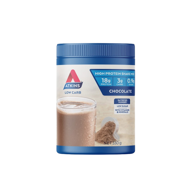Atkins Low Carb High Protein Shake Mix Chocolate 330g