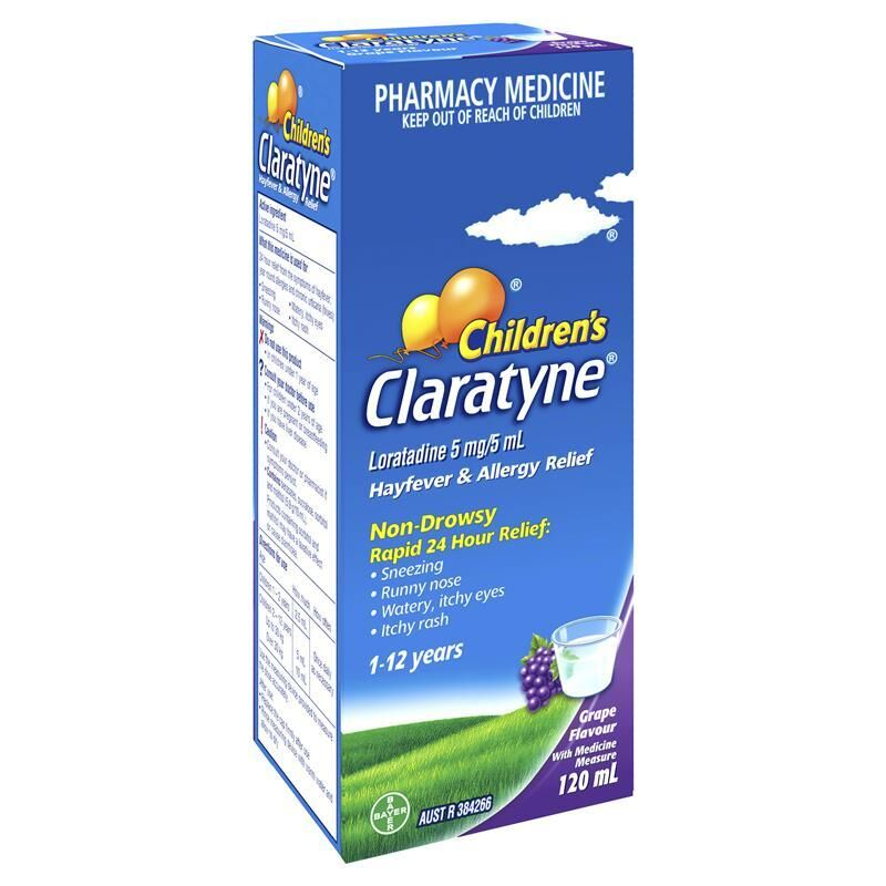 Claratyne Children's Grape Flavoured 120ml Syrup
