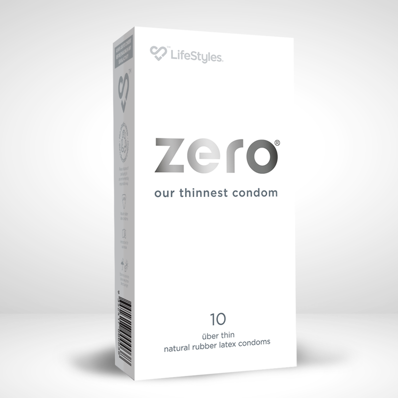 LifeStyles ZERO 10 Thin Natural Rubber Latex Condoms