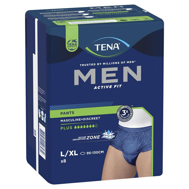 Tena Men Active Fit Pants Plus 8 Pants - L/xL
