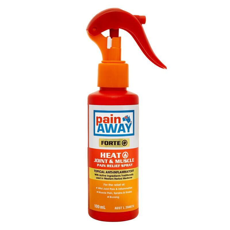 Pain Away Forte+ Heat Joint & Muscle Pain Relief Liquid 100ml Spray