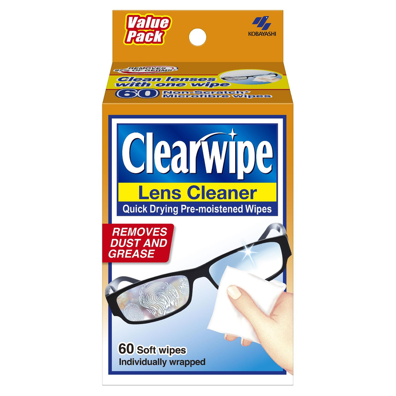 Clearwipe Lens Cleaner 60 Soft Wipes