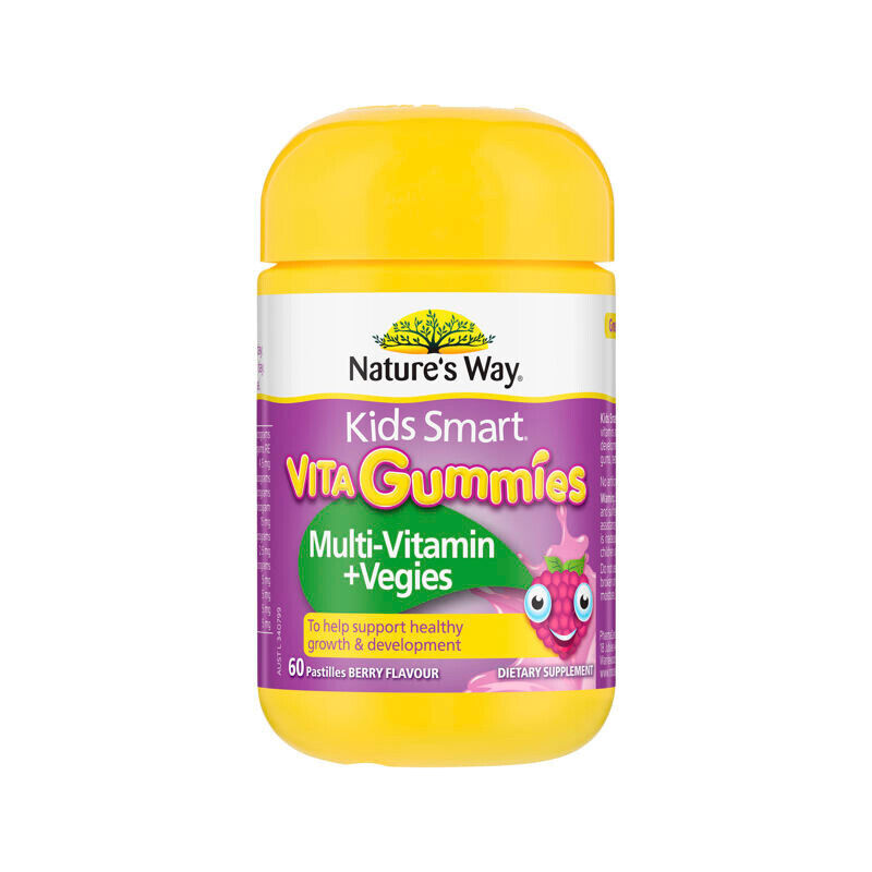 Nature's Way Kids Smart Vita Gummies Multi Vitamin + Vegies 60 Pastilles