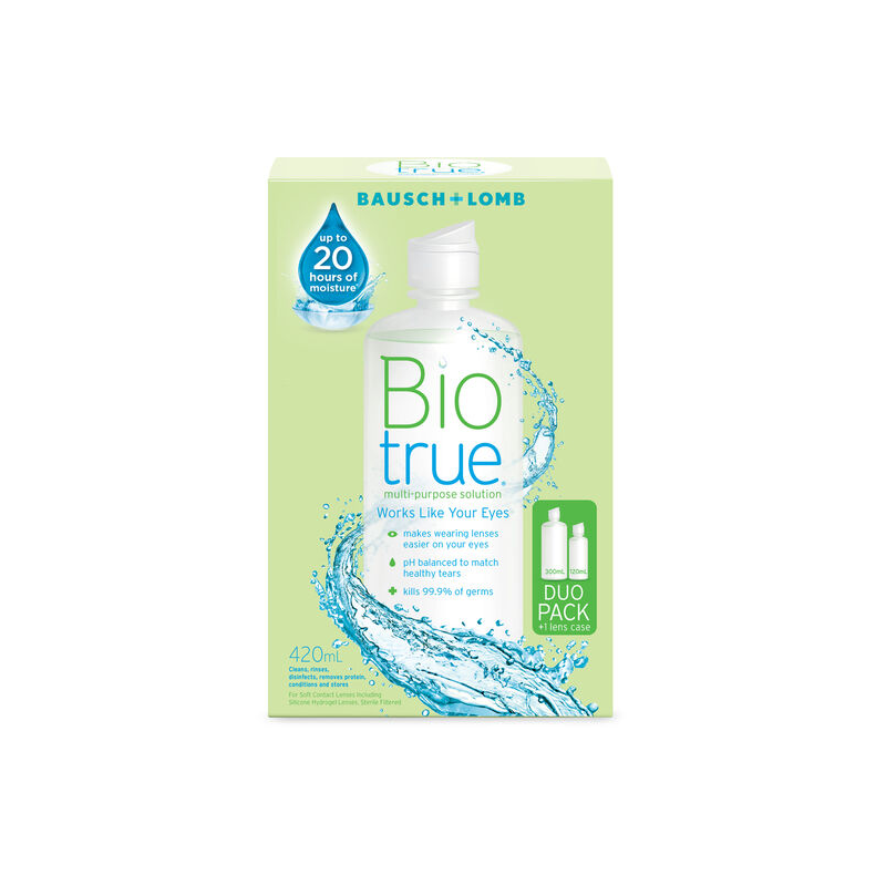 Bausch + Lomb Biotrue Multi-Purpose Duo Pack 300ml + 120ml (420ml)