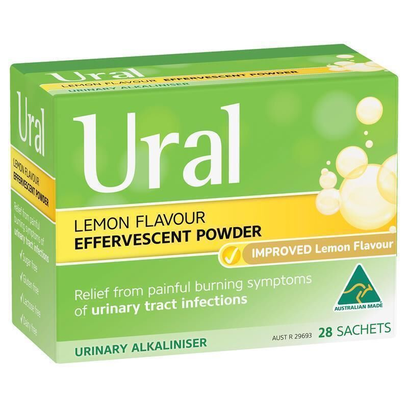 Ural Lemon Flavour Effervescent 28 Sachets