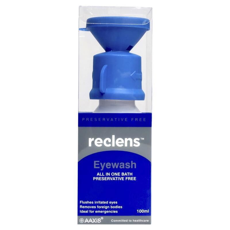 Reclens Eye Wash With Eye Cup 100ml