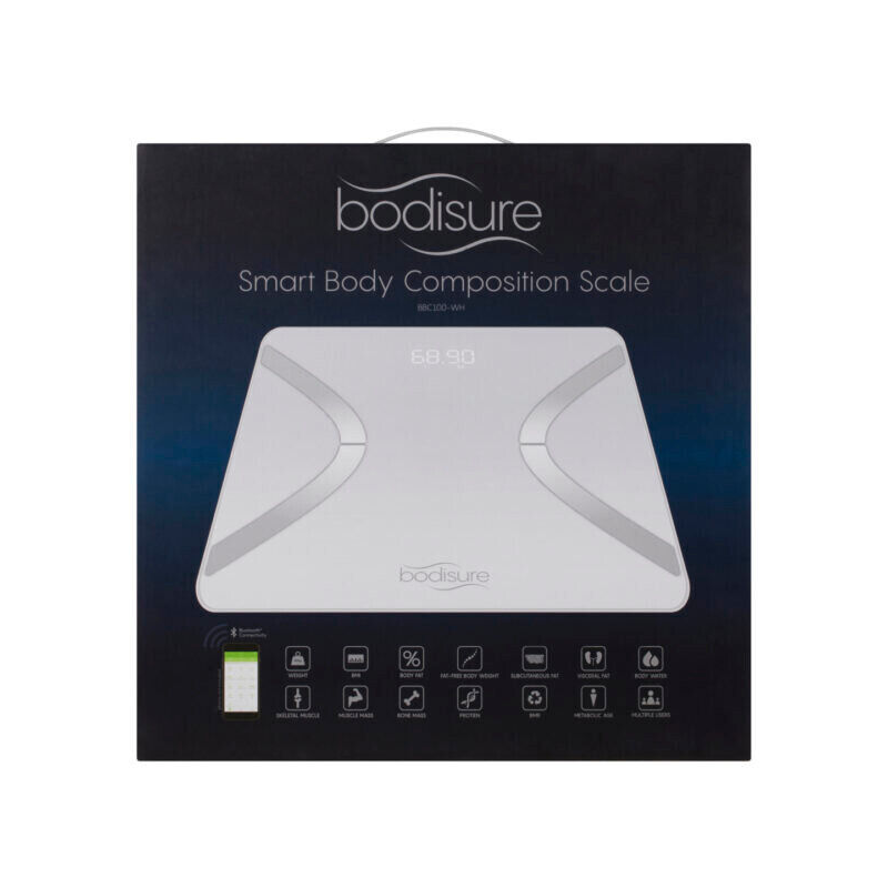 Bodisure Smart Body Composition Scale BBC100-WH --- White