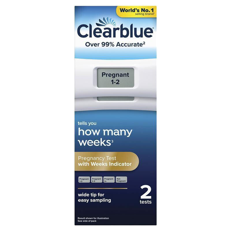 Clearblue Digital Pregnancy Test With Week Indicator - 2 Digital Tests