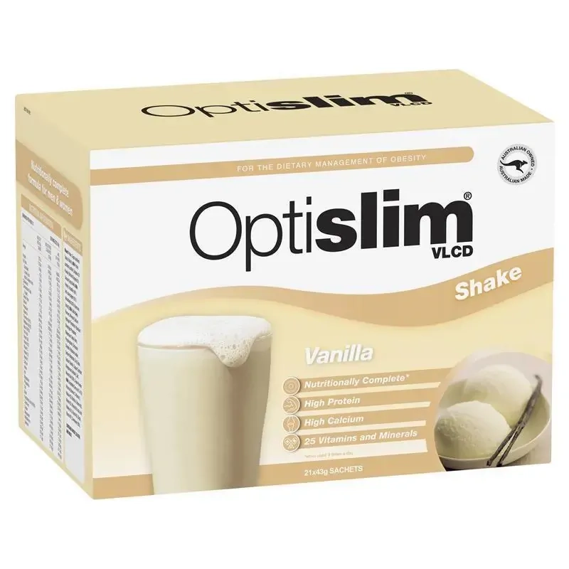 Optislim VLCD Shake Vanilla 21 x 43g Sachets