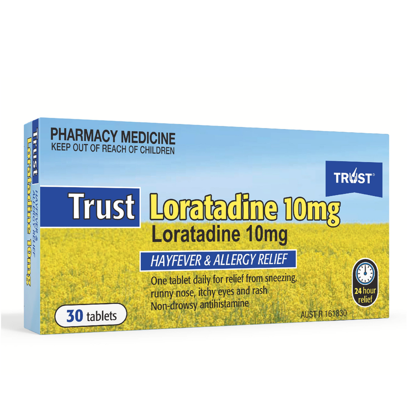 Trust Loratadine 10mg Antihistamine 30 Tablets Same as Claratyne