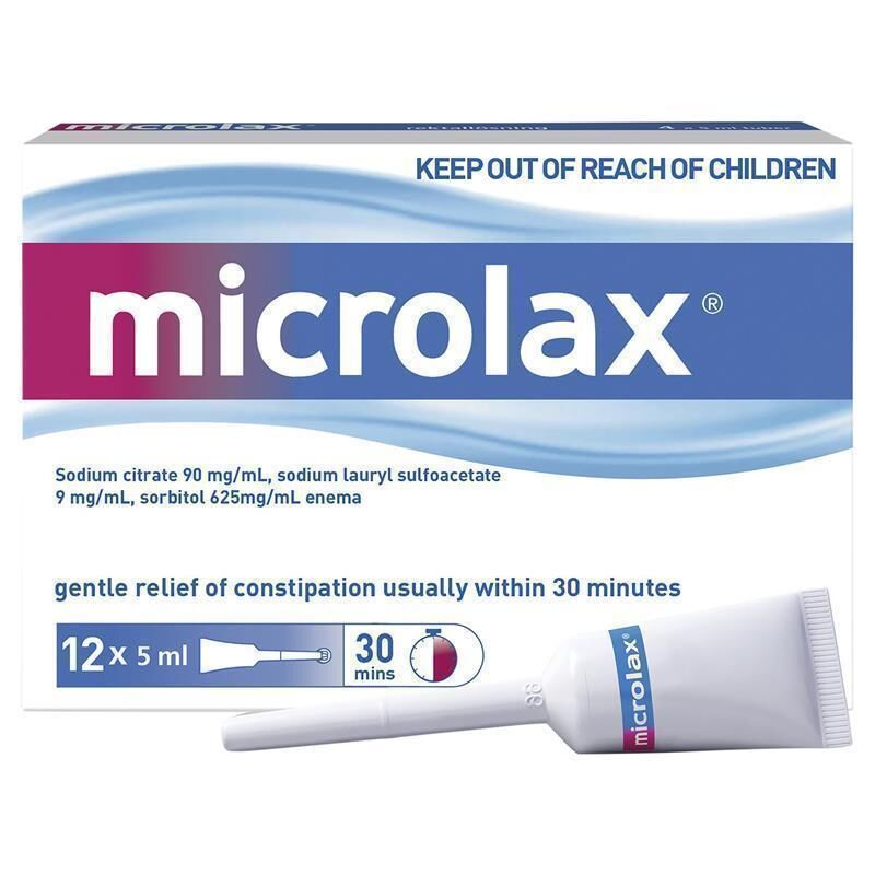 Microlax Enemas 12 X 5ml 